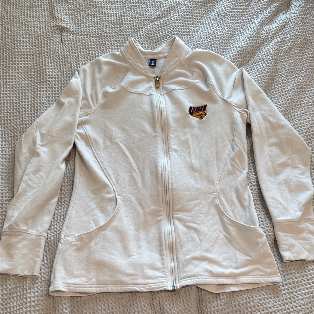 UNI White Full-Zip Jacket
